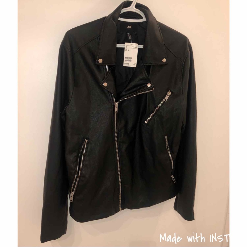 NWT faux Leather Jacket